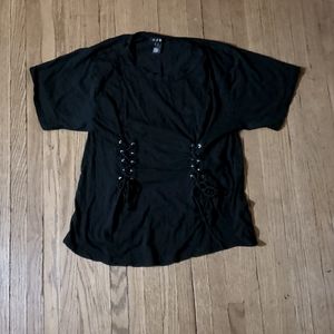Black Gothic String T-Shirt